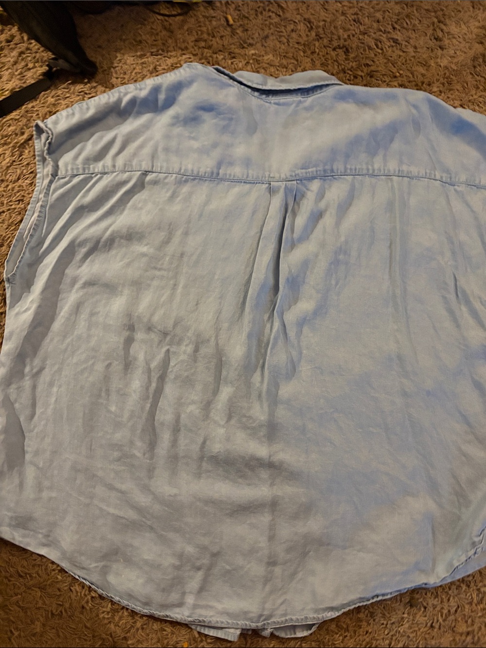 torrid Pale Blue Short Sleeve Button-Down Shirt - Picture 6 of 6